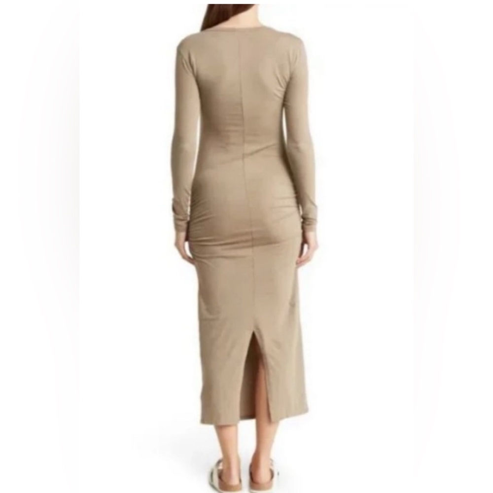 James Perse Ruched Midi Dress - Picture 2 of 4